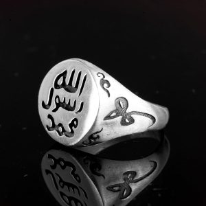 Erkekler İçin İslami Yüzük, Gümüş Erkek Yüzüğü - Görsel 4