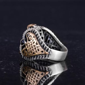 Sterling Gümüş Desenli Yüzük, Amblem - İnce Kültürel Tasarım (İslami Amblem) - Görsel 6