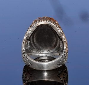 Sterling Gümüş Erkek Yüzük, Doğal Siyah Oniks Taşı, Kral Süleyman Mühürü Yüzüğü, El Yapımı Takı (Oniks) - Görsel 8