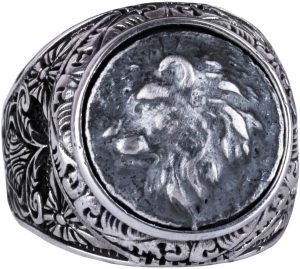 Aslan Yüzüğü - Erkek 925 Ayar Gümüş Leo Yüzük