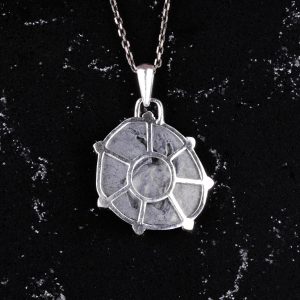 925 Ayar Gümüş Tasarım Kolye Ucu - Burç Kolyeleri - El Yapımı Kolye (Oğlak) - Görsel 5