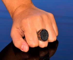 Sterling Gümüş Erkek Yüzük, Doğal Siyah Oniks Taşı, Kral Süleyman Mühürü Yüzüğü, El Yapımı Takı (Oniks) - Görsel 7