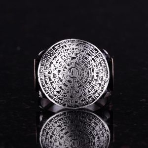 925 Ayar Gümüş Erkek Yüzük, Müslüman Yüzük, Esmaul Husna Yüzüğü - Görsel 2