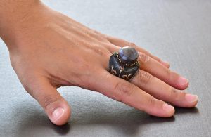 Doğal Star Ruby Taşlı Antik Yüzük - 925 Ayar Gümüş Unisex Sultan Yüzük - Görsel 6