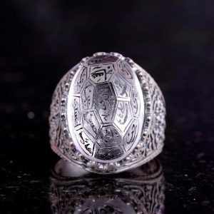 Gerçek Doğal Kristal Taş Yüzük, 26,75 Karat, Gümüş Yüzük - Görsel 3