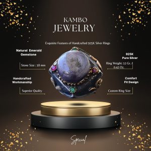 Doğal Star Ruby Taşlı Antik Yüzük - 925 Ayar Gümüş Unisex Sultan Yüzük - Görsel 2