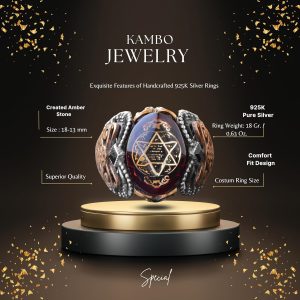 925 Ayar Gümüş İslami Yüzük, Davud Yıldızı, Süleyman Mührü Erkek Yüzüğü, Dini Takı, Güç Yüzüğü - Görsel 2