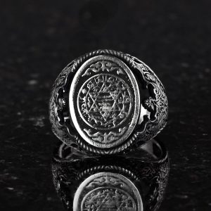 Phoenix Gümüş Yüzük, Davut Yıldızı Yüzüğü, 925 Ayar Gümüş Erkek Yüzüğü - Görsel 4