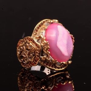 El Yapımı 925 Ayar Gümüş Yüzük Druzy Kuvars Taşı: - - Görsel 3