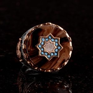 Yıldız Gümüş Yüzük, 925 Ayar Gümüş Erkek Yüzük - Görsel 3