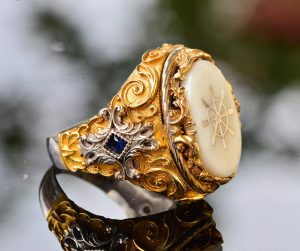 Denizci Yüzüğü, Dümenci Yüzüğü, Direksiyon Yüzüğü, 925 Ayar Gümüş Yüzük - Görsel 4