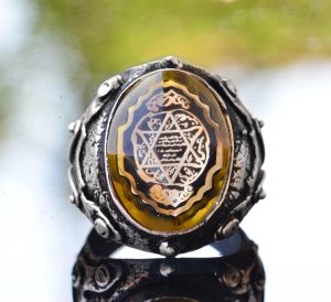Solomon Yüzüğü, Kabbalah Yüzüğü, El Yapımı Yüzük, Davud Yıldızı Erkek Yüzüğü, Kral Süleyman Yüzüğü - Görsel 5