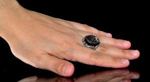 925 Ayar Gümüş Yüzük, İslami Yüzük, Erkek Yüzüğü, Doğal Akik Taşı (Stil-1) - Görsel 6