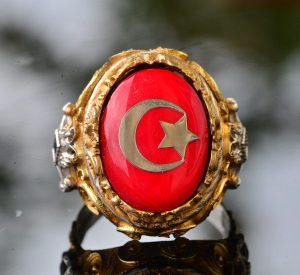 Erkekler için Gümüş Ay Yıldız Yüzük - Ay ve Yıldız Özel Gümüş Yüzük - Görsel 5