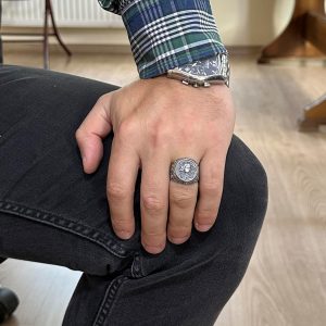 Yunan Mitolojisi Yüzüğü - Medusa Yüzüğü - 925 Ayar Gümüş Yüzük - Görsel 3