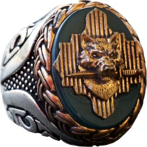 Kurt Yüzüğü, Vahşi Yaşam, El Yapımı Yüzük, Sterlin Gümüş Yüzük - Görsel 1