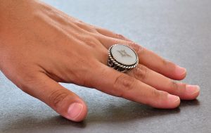 925 Ayar Gümüş Yüzük - İmza Erkek Yüzüğü - Semboller Yüzüğü (Kuzey Yıldızı) - Görsel 8