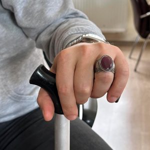 Doğal Taş Yüzük, 925 Ayar Gümüş Yüzük, (Yakut) - Görsel 3