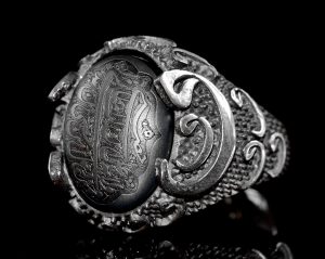 Ateşli Gümüş Yüzük, Hz. Ali Bin Abu Talib, İslami Yüzük, Müslüman Yüzük - Görsel 4