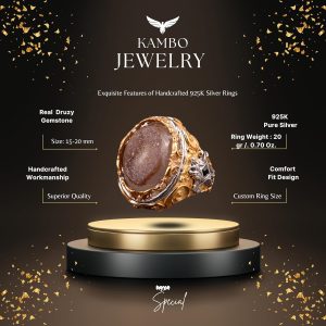 Sterling Gümüş Doğum Taşı Yüzükleri: Gerçek Kristal Druzy Kuvars Pembe, Lacivert, Kahverengi, Mavi, Sarı (Kahverengi) - Görsel 2