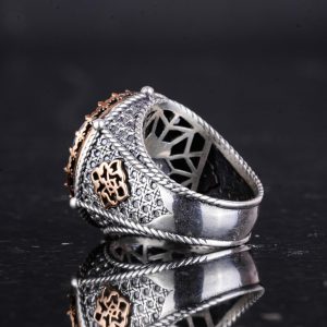 Gerçek Doğal Taş El Yapımı Yüzük - 925 Ayar Gümüş Yüzük (Kyanit) - Görsel 7