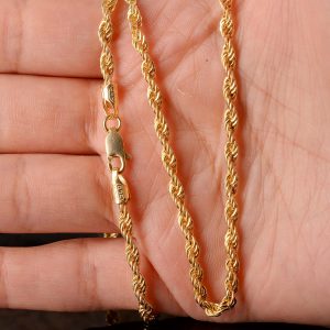 925 Ayar Gümüş İp Zincir, Erkek Zincir, Zincir Kolye, Gümüş Erkek Takısı - Görsel 4