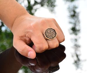 Tawhid Yüzüğü Erkekler İçin, Gümüş Yüzük, 925 Ayar Gümüş Erkek Yüzüğü, Büyük Yüzük - Görsel 7