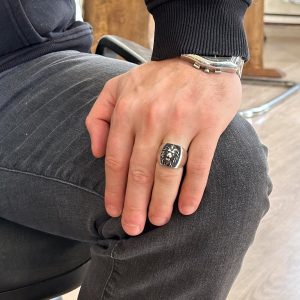 Aslan Yüzüğü, Hayvan Yüzüğü, Leo Yüzüğü, 925 Ayar Gümüş Yüzük, İfadeli Yüzük (Özelleştirilebilir) - Görsel 3