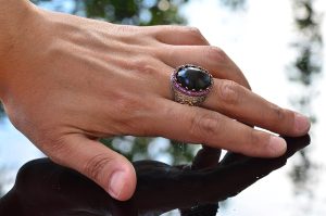 Doğal Avustralya Opal Taşlı Yüzük, 925 Ayar Gümüş Yüzük, Opal Yüzük - Görsel 5