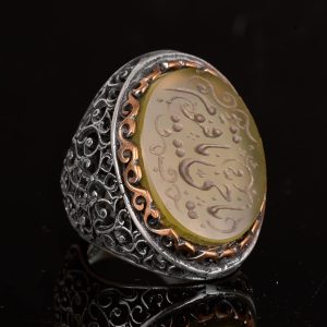 Regal ve Sembolik Erkek 925 Ayar Gümüş Yüzük Koleksiyonu - Doğal Taşlar ve Sembolik İkonlarla Süslenmiştir - Görsel 3