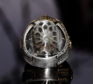 Gerçek Doğal Avustralya Opali Gerçek 10.00 Karat Taş Yüzük - Özel Erkek Yüzüğü - Sterlin Gümüş Büyük Yüzük - Görsel 8