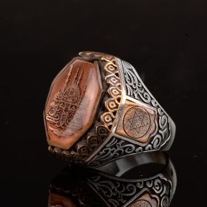 İslami Erkek Yüzük - 925 Ayar Gümüş ve Cami Sembol Tasarımı - Görsel 6