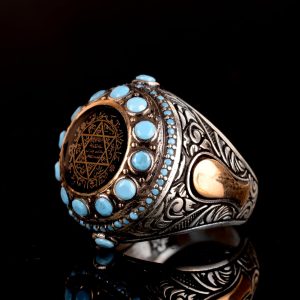 925 Ayar Gümüş Yüzük, Davut Yıldızı Yüzüğü, Süleyman Mührü Yüzüğü - Görsel 4