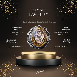 Solomon Yüzüğü, Kabbalah Yüzüğü, El Yapımı Yüzük, Davud Yıldızı Erkek Yüzüğü, Kral Süleyman Yüzüğü - Görsel 2