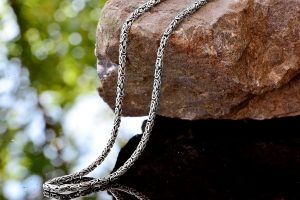 925 Ayar Gümüş Erkek Zincir, El Yapımı Erkek Zincir, Zincir Takı, Erkekler İçin Kolye, Kral Zinciri - Görsel 9