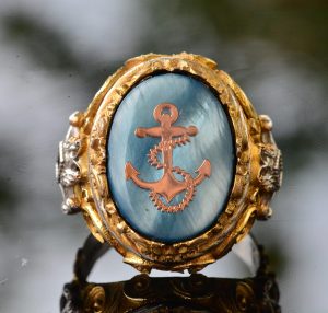 Denizci Yüzüğü, Direksiyon Yüzüğü, Gemi Anchora Yüzüğü, Erkek Yüzüğü, 925 Ayar Gümüş Yüzük - Görsel 5