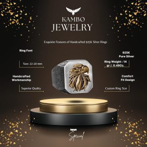 925 Ayar Gümüş Erkek Yüzük - Yüzükler - El Yapımı Yüzük (Kartal) - Görsel 2