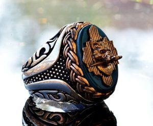 Kurt Yüzüğü, Vahşi Yaşam, El Yapımı Yüzük, Sterlin Gümüş Yüzük - Görsel 4