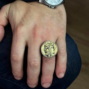 Antik Yunan Yüzüğü, 925 Ayar Gümüş Erkek Yüzüğü - Görsel 4