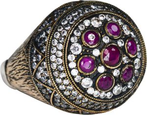 Sterling Gümüş Unisex Yüzük, Camii Yüzüğü, Kubbe Yüzüğü, Sultan Yüzüğü - Görsel 1