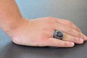 Erkekler için 925 Ayar Gümüş Yüzükler - Doğal Taş Seçimi (Pietersite) - Görsel 6