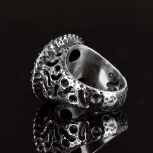 Aslan Yüzüğü, El Yapımı Yüzük, Gotik Yüzük, 925 Ayar Gümüş Yüzük, Baba İçin Hediye, Hayvan Yüzüğü, Erkek Gümüş Yüzük - Görsel 5