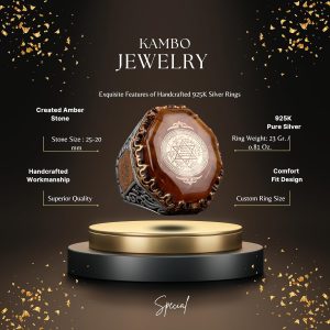 David Yıldızı Erkek Yüzüğü, El Yapımı Yüzük, 925 Ayar Gümüş Erkek Yüzüğü - Görsel 2