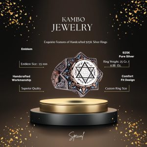 Kral Süleyman Yüzüğü, El Yapımı Yüzük, 925 Ayar Gümüş Erkek Yüzüğü - Görsel 2