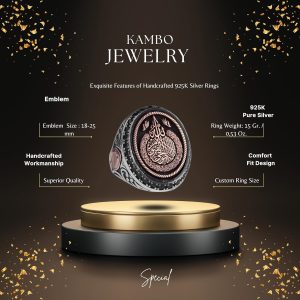 Ayetel Kürsi, Nazar Boncuğu Yazılı 925 Ayar Gümüş Yüzük, İslami Yüzük, Müslim Yüzük, Falcon074, siyah - Görsel 2