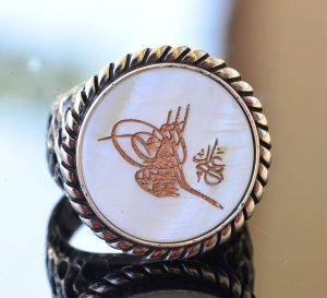 925 Ayar Gümüş Yüzük - Damgalı Erkek Yüzüğü - Semboller Yüzüğü (Osmanlı Simgesi) - Görsel 5