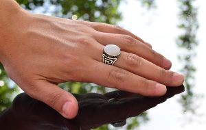 Doğal Sarı Safir Yüzük, 925 Ayar Gümüş Erkek Yüzüğü, Minimalist Tasarım - Görsel 6