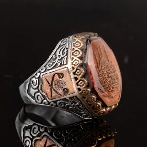 İslami Erkek Yüzük - 925 Ayar Gümüş ve Cami Sembol Tasarımı - Görsel 5