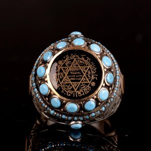 925 Ayar Gümüş Yüzük, Davut Yıldızı Yüzüğü, Süleyman Mührü Yüzüğü - Görsel 6