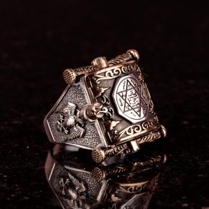 David Yıldızı Gümüş Yüzük, 925 Ayar Gümüş Yüzük - Görsel 4